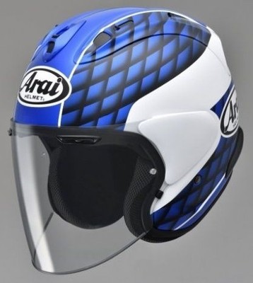 Arai VZ-RAM TAIRA Blue Motorcycle Open-Face Helmet New Size XL