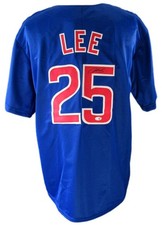 Derrek Lee HOF Signed/Auto Chicago Cubs Custom Baseball Jersey JSA 204100