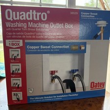 Oatey 38529 Washing Machine Center Drain Outlet Box With Valves