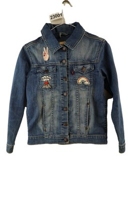 Levi's Blue Denim Trucker Jacke Größe 12 Mädchen Kinder Freizeit Outdoor 023001