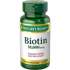 Nature's Bounty Biotin 10,000 mcg 120 Softgels