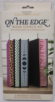 Book Stencil Kit On The Edge Includes Decorative Storage Box Customize your Book