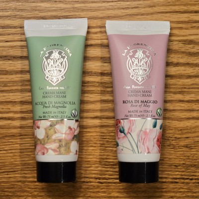 La Florentina Italian Hand Cream Rose of May & Fresh Magnolia 75ml / 2.5 oz NEW!