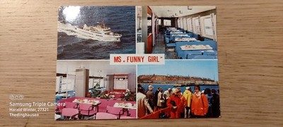 Postcard Passenger Ship Funny Girl Shipping Company Cassen Eils F 517 ungel _