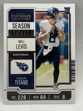2023 Panini Contenders Will Levis Rookie Season Ticket #97 Tennessee Titans