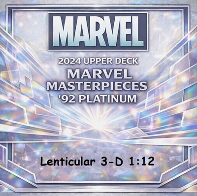 2024 Marvel Masterpieces '92 Platinum LENTICULAR 3-D #1-100 Pick Singles 1:12  