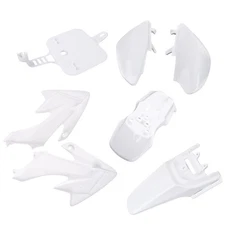 Plastic Fender Fairing White For Honda XR50 CRF50 SDG SSR 107 125 Dirt Pit Bike