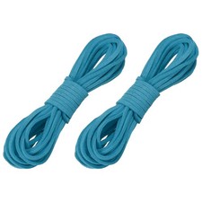 2 Pcs Faux Suede Leather Cord, 2.6mm x 5.5 Yards Flat String, Blue