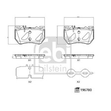 Satz Bremsbeläge Bremsklötze vorne für Mercedes C-Klasse W206 S206 CLE | 2414