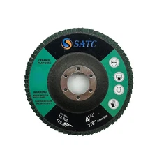 50PCS 4.5" x 7/8" Ceramic Flap Discs 115MM Type 29 Sanding Discs P120 for Metal