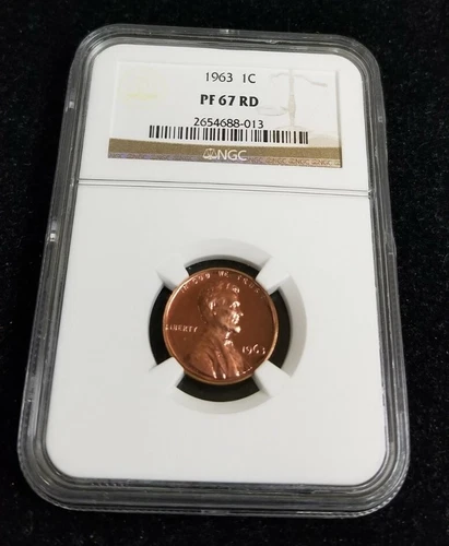 1963 1c NGC PF67RD Lincoln Memorial Penny 