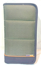Vintage Zippered CD/ DVD Case  Holds 48  11 1/2  X 6 1/2  