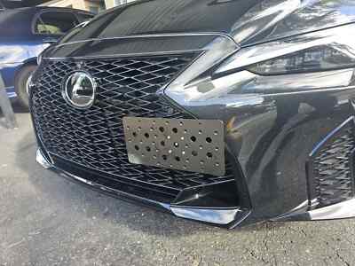 Front Bumper Tow Hook License Plate Mount Bracket Kit For Lexus