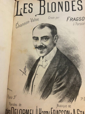 1800 S CHANSON MONTMARTROISES MUSIC SHEETS ENGRAVINGS Volume France Rare Z5