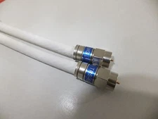 RG6 RG-6 Quad Shield Coaxial Coax Video Cable SAT CATV HD Internet F-Type BLUE