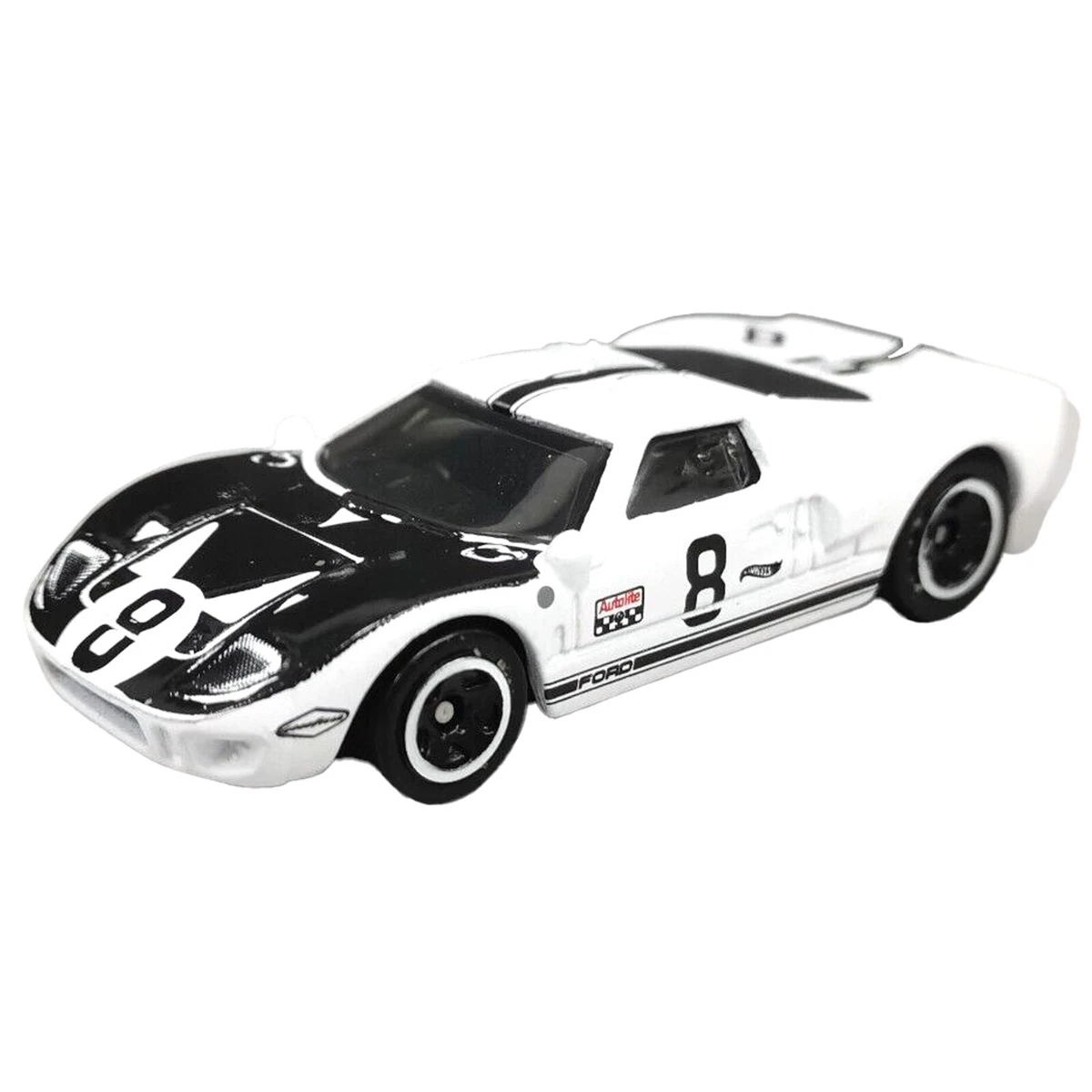 Hot Wheels White Ford GT40 Factory Fresh Kids Model Diecast Toy Car HTC51 1 64