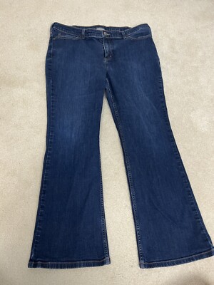 Vintage Duluth Jeans Womens 16 Blue Denim Boot Cut Stretch Ladies