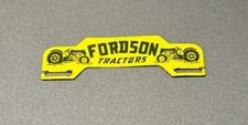 VINTAGE 12” FORDSON TRACTOR PLATE TOPPER PORCELAIN SIGN CAR GAS TRUCK AUTO OIL