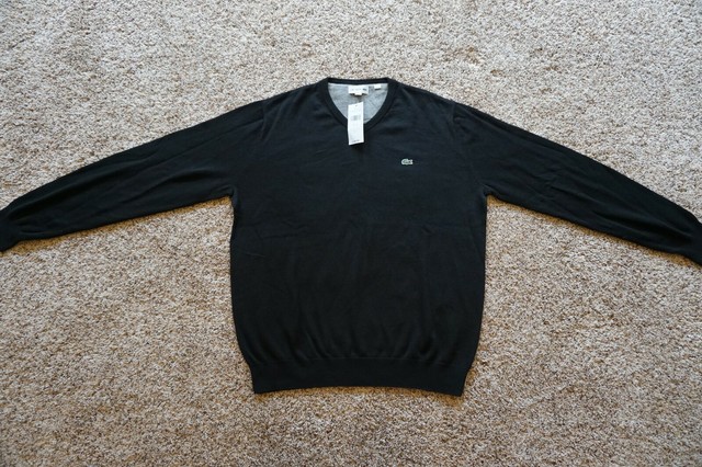 lacoste navy sweater