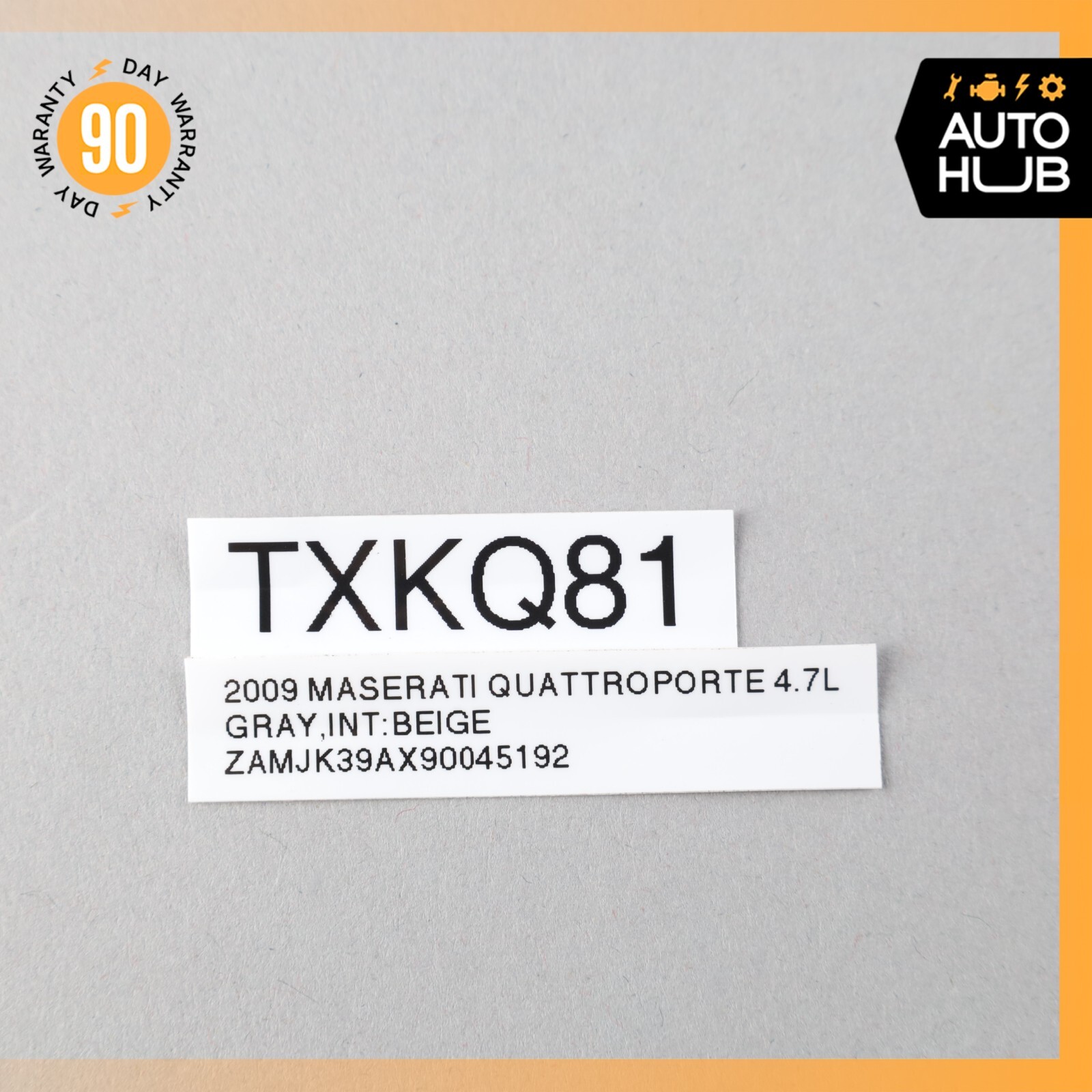03-13 Maserati Quattroporte M139 Fuel Gas Tank Lid Door Cover Gray OEM