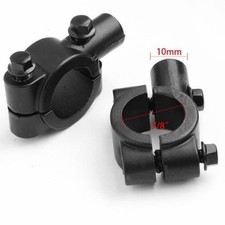 Universal Black Motorcycle Handlebar Mirror M...