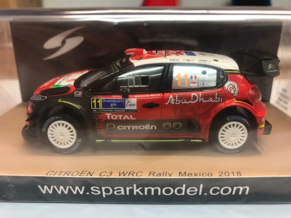 Spark Citroen C3 WRC #11 Sebastian Loeb Mexico 2018 1/43 S5962 - Immagine 2 di 3