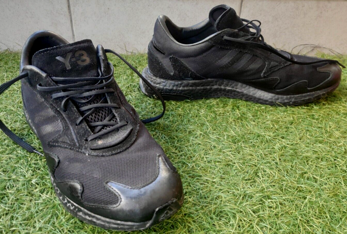 Adidas Y-3 Rhisu Run Black Yohji Yamamoto FU8504 Men's US 11 UK