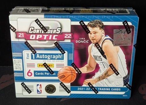 2021-22 Panini Contenders Optic Basketball Factory Sealed Hobby Box 1 Auto