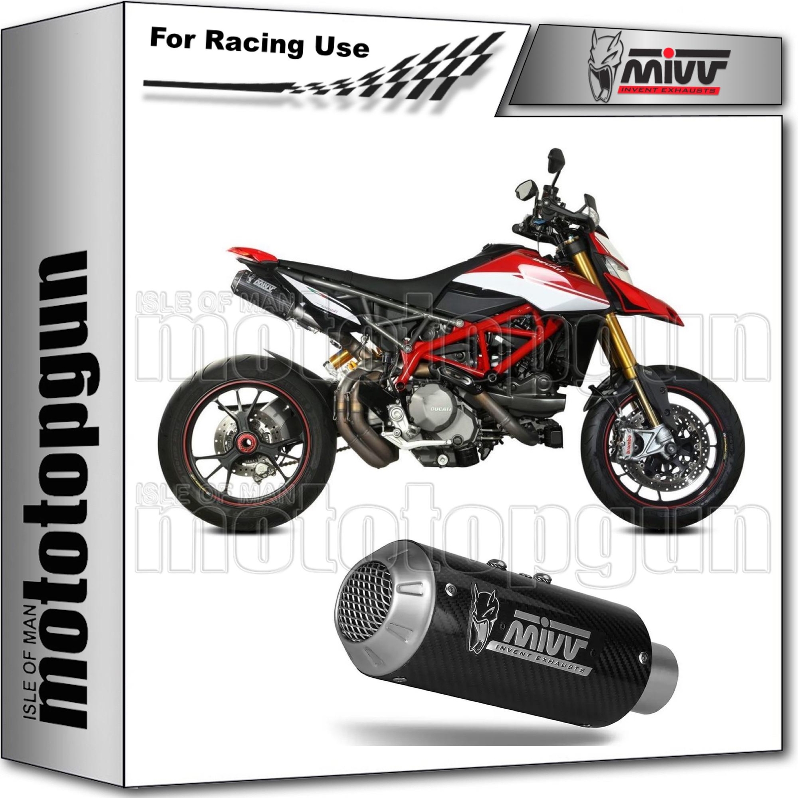 MIVV 2 SCARICO RACE MK3 CARBONIO DUCATI HYPERMOTARD 950 / SP / RVE 2022 22