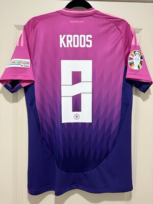 Kroos #8 Mens MEDIUM Adidas Germany Away Euro Jersey Fan | eBay