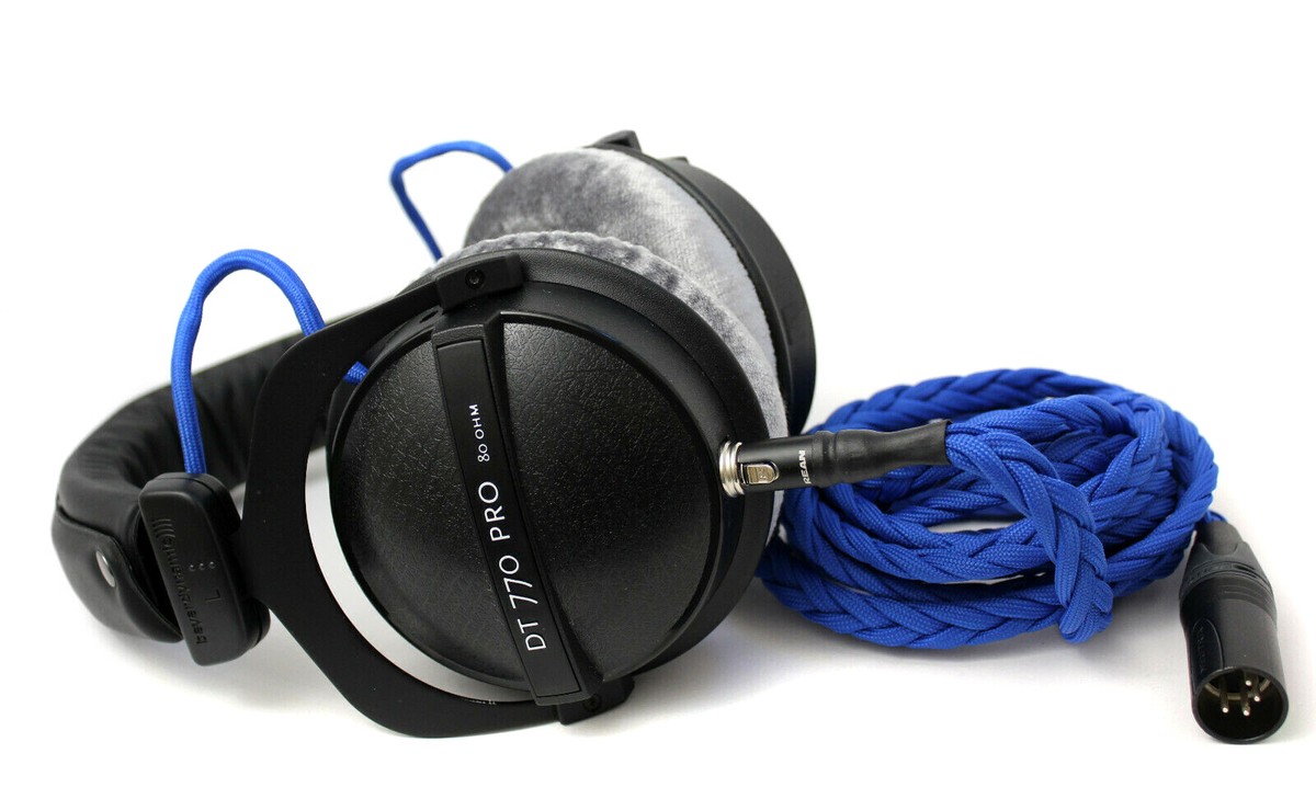 Uber Beyerdynamic DT770 with detachable balanced litz cable & modded  drivers 80Ω