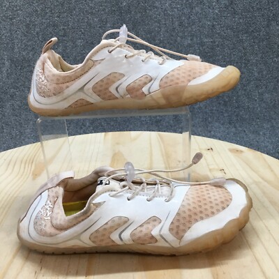 Functional Shoes Womens 37 Walking Sneakers White Lace Up Comfort Low Top Flats
