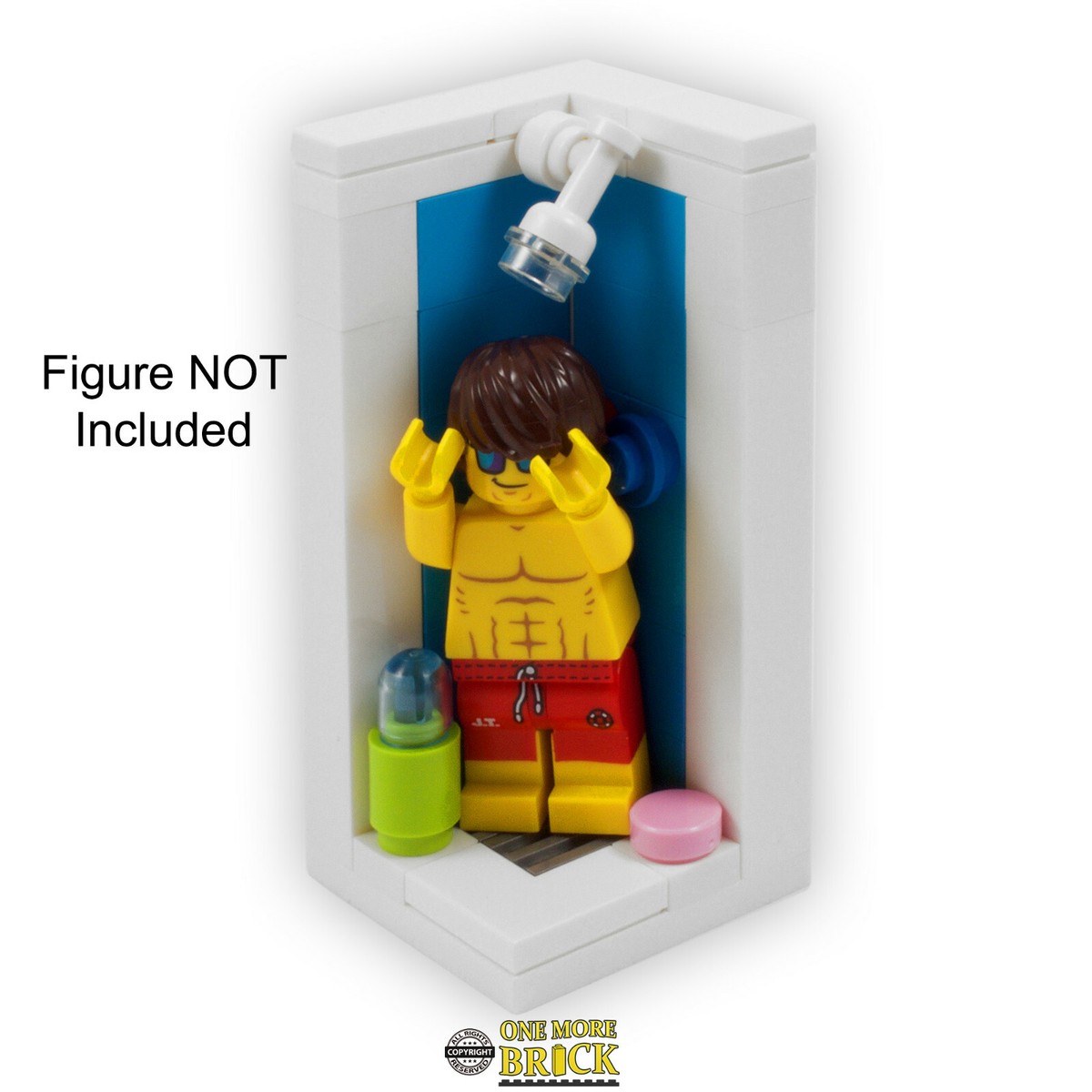 Shower Bathroom shower with accessories Kit Made With Real LEGO