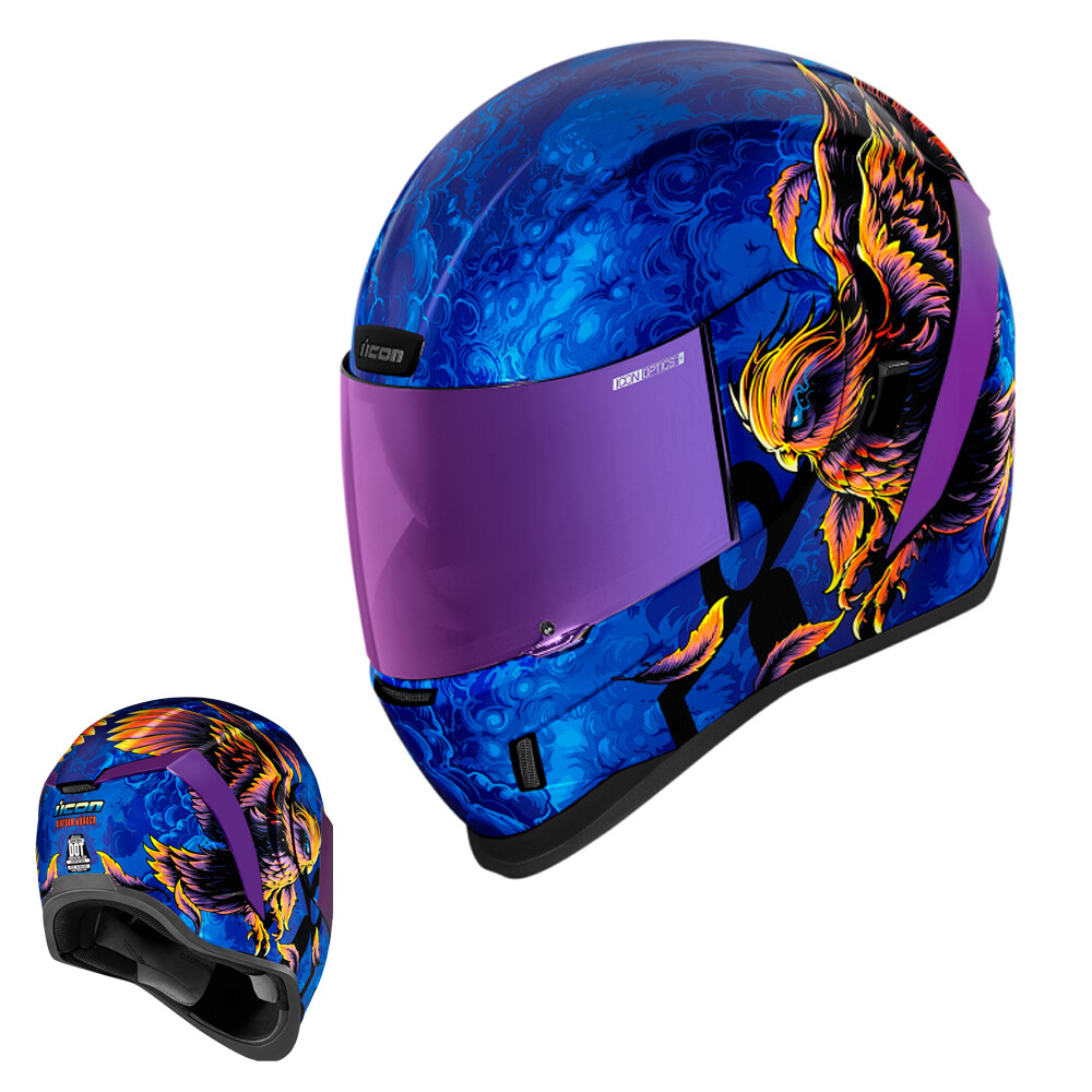 Icon Airform Warden Full Face Motorcycle Helmet Bl 3x Ebay