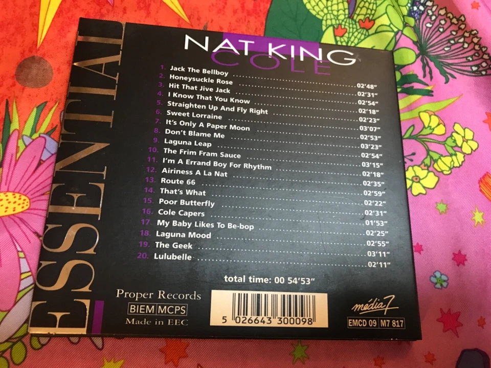Nat King Cole 💖 Essential Masters of Jazz 💖 CD 💖 EM CD 09 - Bild 4 von 4