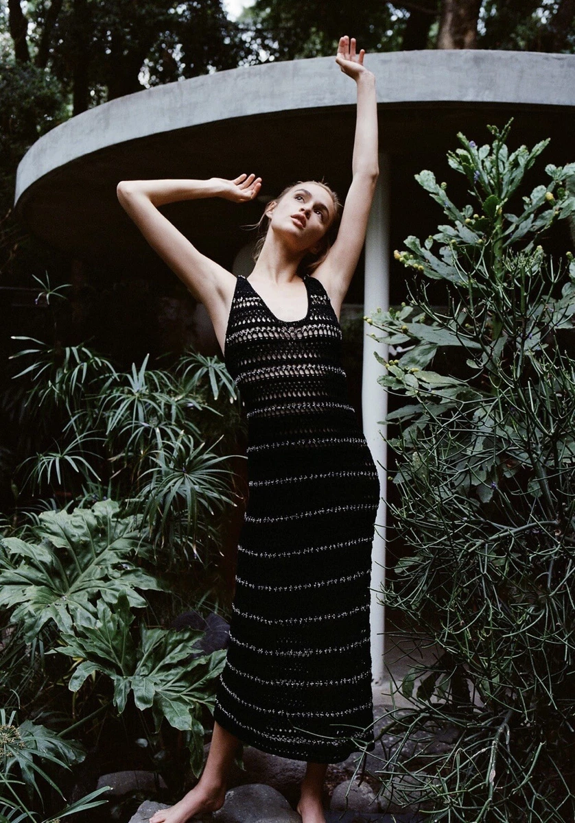 Open knit dress clearance zara