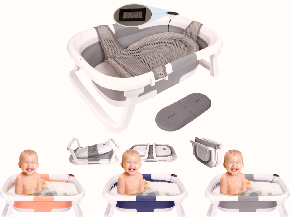 Foldable Infant Baby Bath Tub Collapsible Newborn Saftey Portable Shower Bathtub