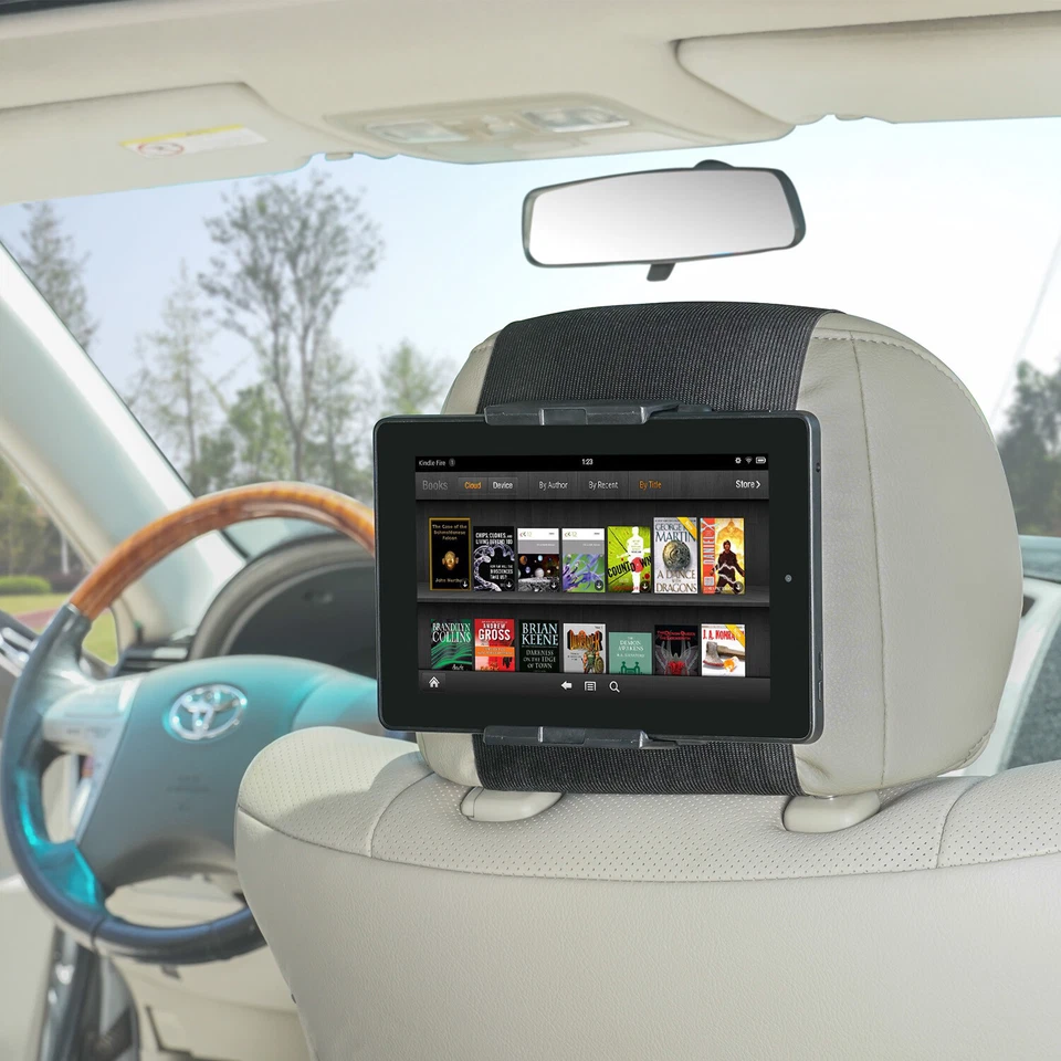 Kindle Car Mount, Universal Car Headrest Mount Holder for 7-10 Inch Fire Tablets - Image 2 of 4