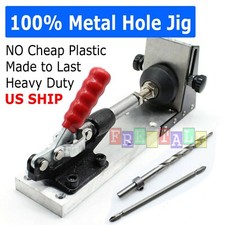 Pocket Hole Jig Drill Guide Master Kit Carpenter Joinery System Woodworking New