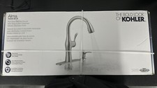 New KOHLER ALMA Pull-Down Kitchen Faucet Vibrant Stainless Finish R45350-SD-VS