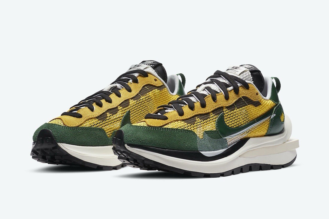 SACAI X NIKE Nike Vaporwaffle X Sacai 'Tour Yellow' Uomo UK Taglia 10 5 EUR 45 5 CV1363 700