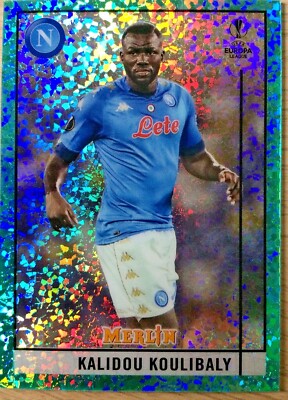 2020-21 Topps Merlin blue speckle KALIDOU KOULIBALY #ed 115/175!! Napoli