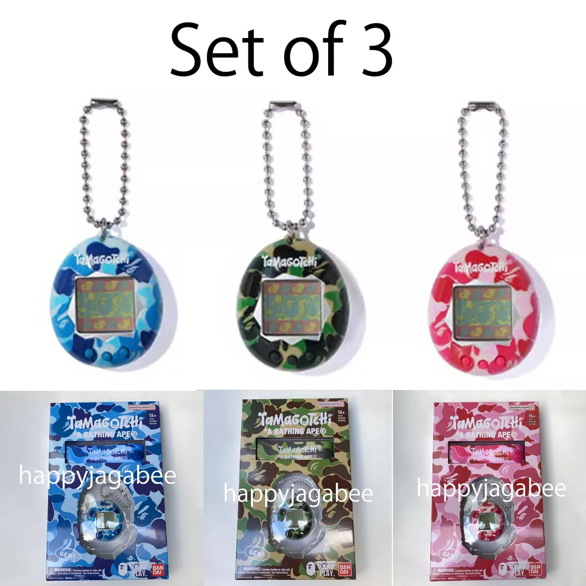 Tamagotchi x A BATHING APE Original Tamagotchi Complete Set