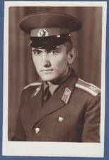 Portrait of Military Guy in uniform Vintage Photo