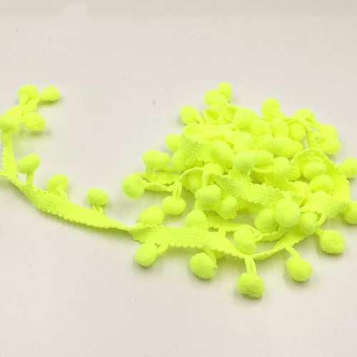 10 mm Kugelbommel Wackel Trim Zopf Fransenband Kante Handwerk Dekoration - Bild 20 von 74