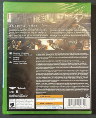 Wolfenstein 2 [ The New Colossus ] (XBOX ONE) NEW | eBay
