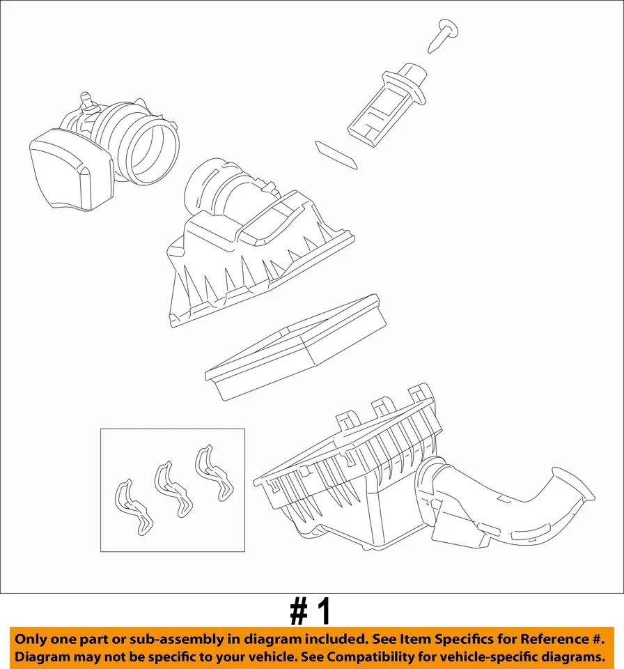 Conjunto de filtro de aire usado se adapta a: Ford Fusion 2011 2,5 L VIN A octavo dígito grado A Foto 4 de 4