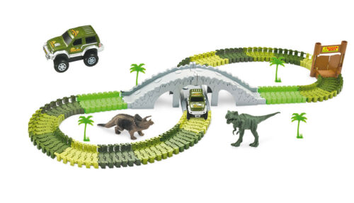 Magic Traxx Dino-Park, mit Brücke, MiniSet 108-teilig - Bild 1 von 7