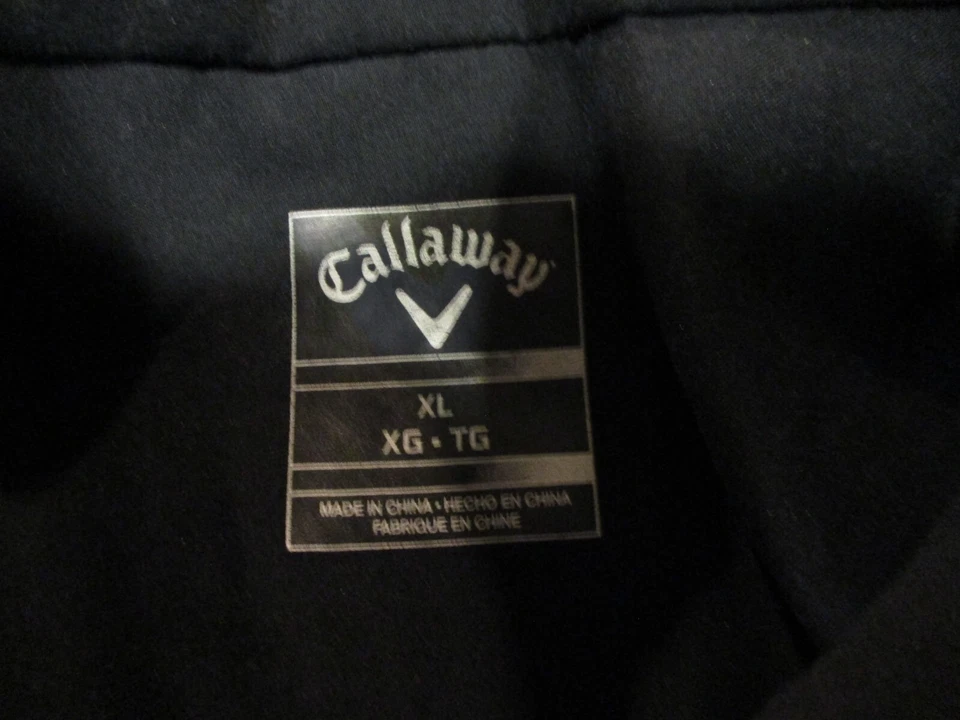Chaqueta Callaway Para Hombre Extra Grande Negra Pullover Poliéster Manga Larga Golf Foto 4 de 4