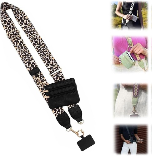 Crossbody Phone Strap With Pouch,Universal Adjustable Clip and Go Strap Fr Phone - 第 12/16 張圖片